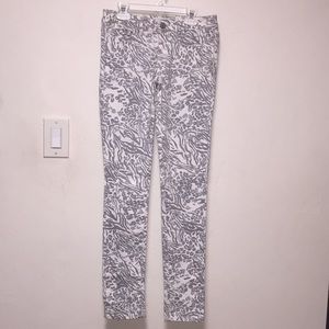AEROPOSTALE | ANIMAL PRINT JEANS SIZE 0 REGULAR